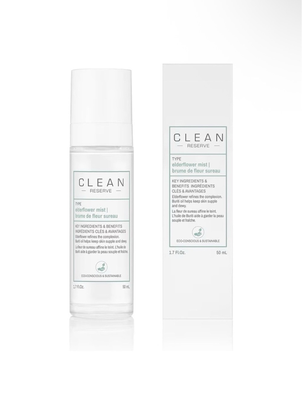 Clean Reserve Elderflower Mist 50ml Fragrance Spray NEW